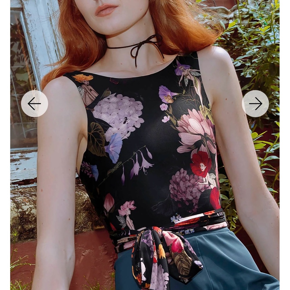 BlackMilk nymph it’s a wrap top sold out limited edition small NWT
